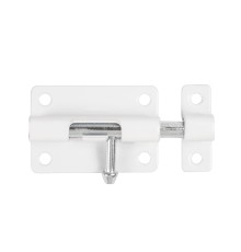 Шпингалет Ajax (Аякс) мебельный металлический SPD60х30 WH белый