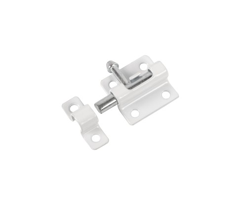 Шпингалет Ajax (Аякс) мебельный металлический SPD40х30 WH белый