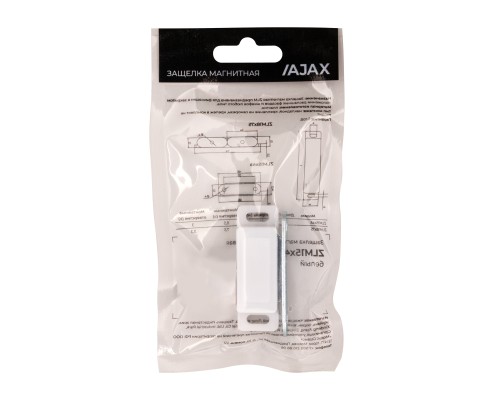 Защелка Ajax (Аякс) магнитная пластиковая ZLM15х45 WH белый