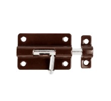 Шпингалет Ajax (Аякс) мебельный металлический SPD60х30 BR коричневый