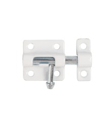 Шпингалет Ajax (Аякс) мебельный металлический SPD40х30 WH белый