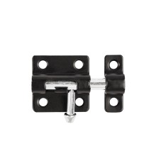 Шпингалет Ajax (Аякс) мебельный металлический SPD40х30 BL черный