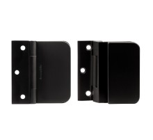 Петля Armadillo (Армадилло) для стеклянной двери Space.GL.H01 (2 шт) BL черный