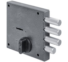 Замок kerberos (KERBEROS) накладной сувальдный с задвижкой 111.11.043, 5 кл.