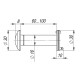 Глазок Armadillo (Армадилло) дверной, оптика стекло DV-PRO 3/100-60/BR/HD (DVG3/HD) SG мат. золото