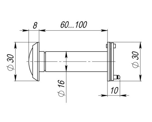 Глазок Armadillo (Армадилло) дверной, оптика стекло DV-PRO 3/100-60/BR (DVG3) GP золото Глазок Armadillo (Армадилло) дверной, оптика стекло DV-PRO 3/100-60/BR (DVG3) GP золото