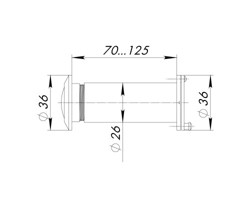 Глазок Ajax (Аякс) дверной, оптика пластик DV-4/70-125 BL черный (кратно коробке 30 шт) Глазок Ajax (Аякс) дверной, оптика пластик DV-4/70-125 BL черный (кратно коробке 30 шт)