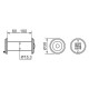 VIEWER Fuaro (Фуаро) 2 DVZ 60x100/16 (оптика пластик, угол обзора 200) GP Золото