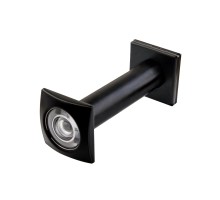 Глазок Fuaro (Фуаро) дверной, оптика пластик DV-Q 4/130-70/Z (VIEWER 4 DVQ) BL черный