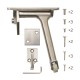 Координатор Fuaro (Фуаро) закрывания двустворчатых дверей DC-1002 INOX 304 (от 40 до 200 кг)
