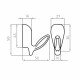 Крючок Ajax (Аякс) настенный MB-LM/K-001 CP хром