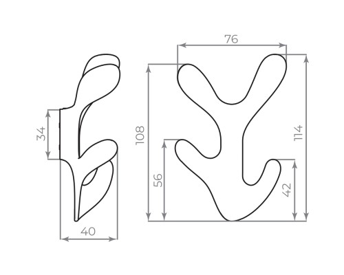 Крючок Ajax (Аякс) настенный MB-LM/K-005 SG матовое золото Крючок Ajax (Аякс) настенный MB-LM/K-005 SG матовое золото