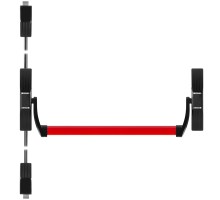 Ручка-штанга Fuaro (Фуаро) нажимная AP.1700C push-bar (ANTI-PANIC 1700С) с тягами для двухстворчатых дверей