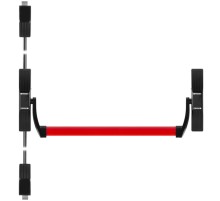 Ручка-штанга Fuaro (Фуаро) нажимная AP.1700C push-bar (ANTI-PANIC 1700С) с тягами для двухстворчатых дверей