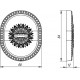 Накладка Armadillo (Армадилло) на сувальдный замок ESC.S-auto.CL/OV (PS-DEC CL) ABL-18 темная медь