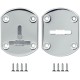Накладка Fuaro (Фуаро) на сувальдный замок ESC.S-lift+S/OV.set (ESC021) с шторкой CP хром (2шт.)