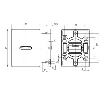 Накладка Fuaro (Фуаро) на сувальдный замок ESC.S-auto.RL/K.486 (ESC 486-S.auto RL) ABG-6 зелёная бронза (1шт.)
