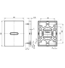Накладка Fuaro (Фуаро) на сувальдный замок ESC.S-auto.RL/K.486 (ESC 486-S.auto RL) ABG-6 зелёная бронза (1шт.)