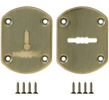 Декоративная Fuaro (Фуаро) накладка ESC021-AB-7 (МАТОВАЯ БРОНЗА) на сув. замок со шторкой (2 шт)