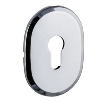 Декоративная накладка Fuaro (Фуаро) под цилиндр ESC 473 (90х65) СP ХРОМ