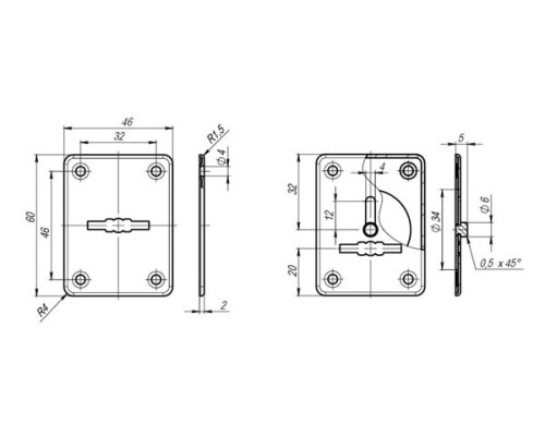 Накладка Fuaro (Фуаро) на сувальдный замок ESC.S-lift+S/K.set (ESC081/082) мат.никель (2шт.) Накладка Fuaro (Фуаро) на сувальдный замок ESC.S-lift+S/K.set (ESC081/082) мат.никель (2шт.)