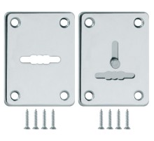 Накладка Fuaro (Фуаро) на сувальдный замок ESC.S-lift+S/K.set (ESC081/082) хром (2шт.)