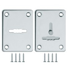 Накладка Fuaro (Фуаро) на сувальдный замок ESC.S-lift+S/K.set (ESC081/082) хром (2шт.)