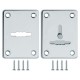 Накладка Fuaro (Фуаро) на сувальдный замок ESC.S-lift+S/K.set (ESC081/082) хром (2шт.)