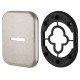 Декоративная Armadillo (Армадилло) Квадратная накладка на сувальдный замок PS-DEC SQ (ATC Protector 1) SN-3 Мат.никель