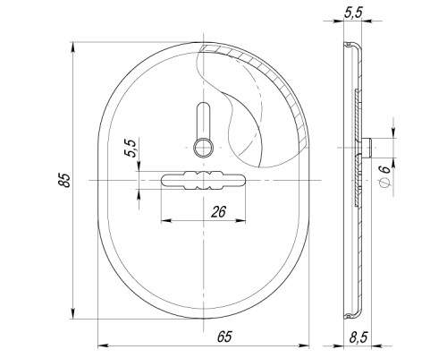 Накладка Fuaro (Фуаро) на сувальдный замок ESC.S-lift.SF/OV.476 (ESC 476) с шторкой GP латунь Накладка Fuaro (Фуаро) на сувальдный замок ESC.S-lift.SF/OV.476 (ESC 476) с шторкой GP латунь