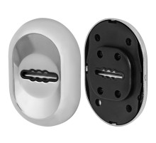 Накладка Fuaro (Фуаро) под сувальдный ключ ESC-10S с автоматическими шторками CP-8 хром (утопленная)