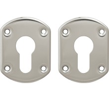 Накладки Guardian (Гардиан) под цилиндр  хром ГХ 31 /пара/, объемная /123:479/