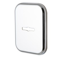 Декоративная Armadillo (Армадилло) Квадратная накладка на сувальдный замок PS-DEC SQ (ATC Protector 1) CP-8 Хром