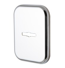 Декоративная Armadillo (Армадилло) Квадратная накладка на сувальдный замок PS-DEC SQ (ATC Protector 1) CP-8 Хром