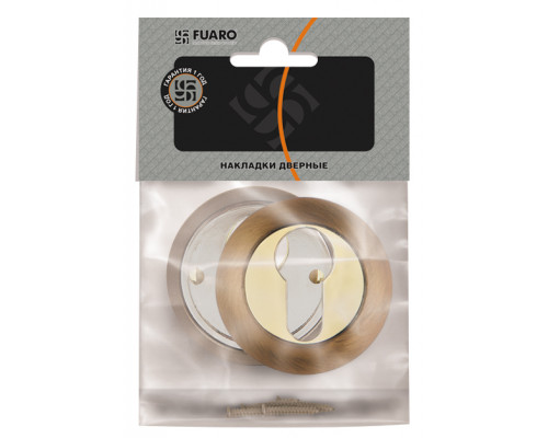 Накладка Fuaro (Фуаро) под цилиндр ET.R.RM54 (ET RM) SN/CP-3 матовый никель/хром Накладка Fuaro (Фуаро) под цилиндр ET.R.RM54 (ET RM) SN/CP-3 матовый никель/хром