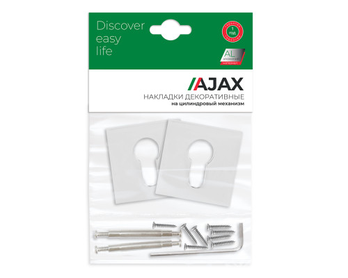 Накладка Ajax (Аякс) под цилиндр ET.K.JS51 (ET JS) CP-8 хром Накладка Ajax (Аякс) под цилиндр ET.K.JS51 (ET JS) CP-8 хром