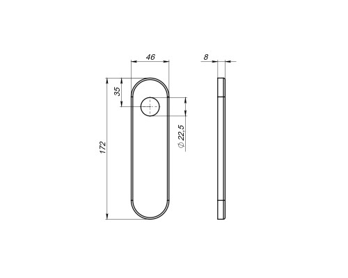 Комплект Fuaro (Фуаро) накладок FP.DH172.0433 NE ESC W/CYL HOLE 1prs (DH-0433) без отверстий под ЦМ Комплект Fuaro (Фуаро) накладок FP.DH172.0433 NE ESC W/CYL HOLE 1prs (DH-0433) без отверстий под ЦМ