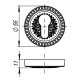 Накладка Armadillo (Армадилло) под цилиндр ET.R.CL55 (ET/CL) SILVER-925 серебро 925