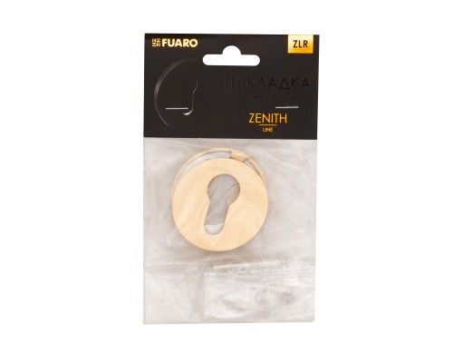 Накладка Fuaro (Фуаро) на цилиндр ET.R.ZLR52 SSG-39 сатинированное золото