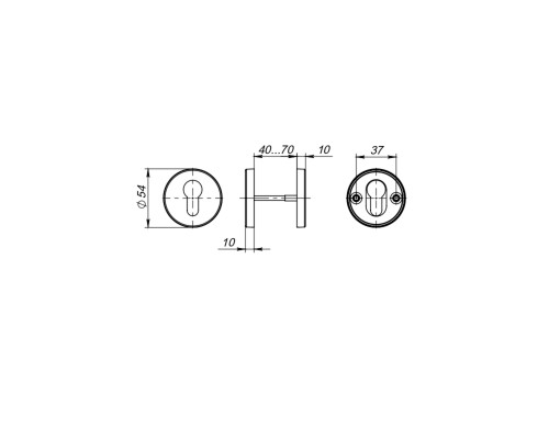 Накладка Fuaro (Фуаро) под цилиндр ET.R.DSS201-02 (DSS-02-ET) (INOX 201) BLACK Накладка Fuaro (Фуаро) под цилиндр ET.R.DSS201-02 (DSS-02-ET) (INOX 201) BLACK