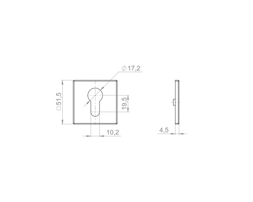 Накладка Armadillo (Армадилло) под цилиндр ET.K.YM BL-26 черный