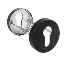 Накладка Fuaro (Фуаро) под цилиндр ET.R.DSS201-02 (DSS-02-ET) (INOX 201) BLACK