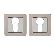Накладка Punto (Пунто) под цилиндр ET.K.QR52 (ET QR) SN/CP-3 матовый никель/хром