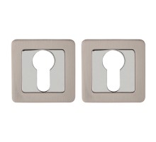 Накладка Punto (Пунто) под цилиндр ET.K.QR52 (ET QR) SN/CP-3 матовый никель/хром