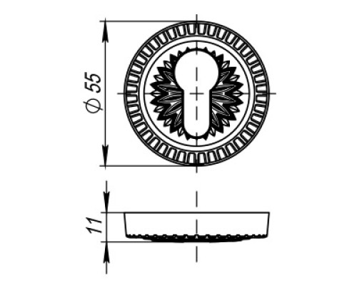 Накладка Armadillo (Армадилло) CYLINDER ET/CL-FG-10 Французское золото 2 шт. Партия1 Накладка Armadillo (Армадилло) CYLINDER ET/CL-FG-10 Французское золото 2 шт. Партия1