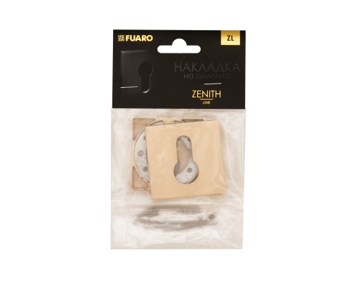 Накладка Fuaro (Фуаро) на цилиндр ET.K.ZL52 SSG-39 сатинированное золото