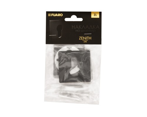 Накладка Fuaro (Фуаро) на цилиндр ET.K.ZL52 BL-24 черный