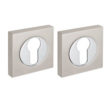 Накладка Fuaro (Фуаро) под цилиндр ET.K.KM52 (ET KM) SN/CP-3 матовый никель/хром