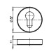 Накладка Armadillo (Армадилло) CYLINDER ET URB/HD OB-13 Античная бронза 2 шт.