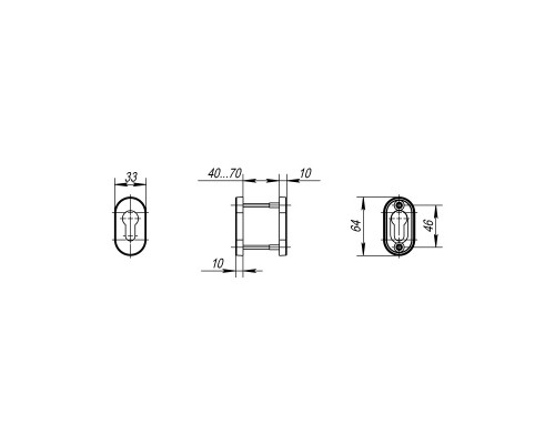 Накладка Fuaro (Фуаро) под цилиндр ET.R.DSS304-02P (DSS-02P-ET) INOX 304 Накладка Fuaro (Фуаро) под цилиндр ET.R.DSS304-02P (DSS-02P-ET) INOX 304